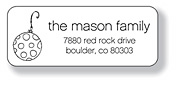 Inkwell Address Labels - Ornament (A-75)