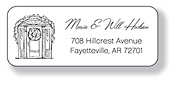 Inkwell Address Labels - Holiday Door (A-78)