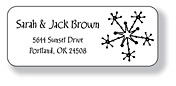 Inkwell Address Labels - Snowflake (A-80)