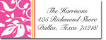 Chatsworth Just Exquisite - Address Labels (Hot Pink Damask) (DS-32)