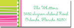 Chatsworth Just Exquisite - Address Labels (Pink Stripe at a Slant) (DS-39)