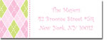 Chatsworth Just Exquisite - Address Labels (Pink Argyle) (DS-47)