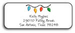 Kelly Hughes Designs - Address Labels (String Of Lights - Holiday) (a133)