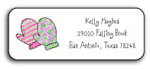 Kelly Hughes Designs - Address Labels (Winter Mittens - Holiday) (a136)
