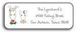 Kelly Hughes Designs - Address Labels (Mr & Mrs Deer - Holiday) (a141)