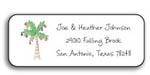 Kelly Hughes Designs - Address Labels (Christmas Palm - Holiday) (a144)
