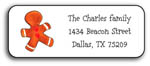 Kelly Hughes Designs - Address Labels (Gingerbread Man - Holiday) (a312)