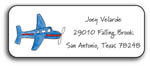 Kelly Hughes Designs - Address Labels (Airplane) (a326)