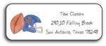 Kelly Hughes Designs - Address Labels (Football Fanatic) (a346)