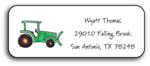 Kelly Hughes Designs - Address Labels (Green Tractor) (a347)