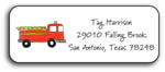 Kelly Hughes Designs - Address Labels (Firetruck) (a366)