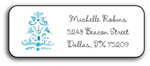 Kelly Hughes Designs - Address Labels (Blue Damask) (a572)
