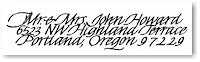 Everyday Hand-Lettered Calligraphy Address Labels (#6)