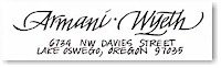 Everyday Hand-Lettered Calligraphy Address Labels (#7)