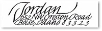 Everyday Hand-Lettered Calligraphy Address Labels (#9)