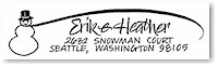 Holiday Hand-Lettered Calligraphy Address Labels (1H)