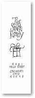 Holiday Hand-Lettered Calligraphy Address Labels (5H)