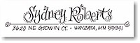 Whimsy Hand-Lettered Calligraphy Address Labels (#4W)