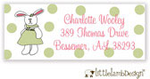 Little Lamb Design Address Labels - Cute Bunny