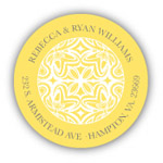 Mayberry Design - Address Labels/Gift Stickers (Paisley Custard) (1024-2cs)