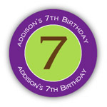 Mayberry Design - Address Labels/Gift Stickers (Polka Dots Purple) (1035-2cs)