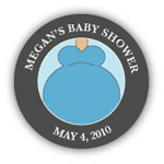 Mayberry Design - Address Labels/Gift Stickers (Baby Bump Blue) (1067-2cs)