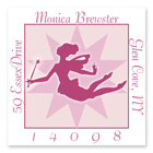 Name Doodles - Square Address Labels (Fairy Flight) (GSWR-S12)