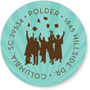 Noteworthy Collections - Address Labels (3 Square Grad Tropic) (Q-1058)