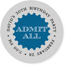 Noteworthy Collections - Address Labels (Admission Ticket Midnight) (Q-1119)
