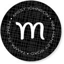 Noteworthy Collections - Address Labels (3 Square Black) (Q-1202)