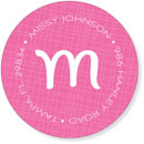 Noteworthy Collections - Address Labels (3 Square Pink) (Q-1204)