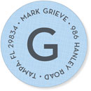 Noteworthy Collections - Address Labels (4 Square Bermuda) (Q-1315)