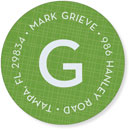 Noteworthy Collections - Address Labels (4 Square Olive) (Q-1316)