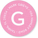 Noteworthy Collections - Address Labels (4 Square Pink) (Q-1317)