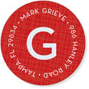 Noteworthy Collections - Address Labels (4 Square Berry) (Q-1319)