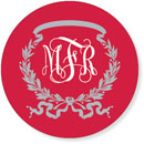 Noteworthy Collections - Address Labels (Acanthus Horizontal - Red) (QG-379)