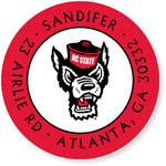 Noteworthy Collections College Address Labels - Mr. Wuf Red (North Carolina State University) (CQ-NCS02)