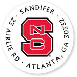 Noteworthy Collections College Address Labels - White Block S (North Carolina State University) (CQ-NCS12)