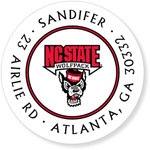 Noteworthy Collections College Address Labels - Wolfpack White (North Carolina State University) (CQ-NCS20)