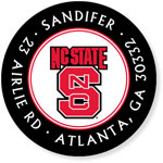 Noteworthy Collections College Address Labels - Black (North Carolina State University) (CQ-NCS21)