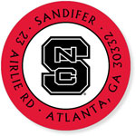 Noteworthy Collections College Address Labels - Block S Red and Black (North Carolina State University) (CQ-NCS24)