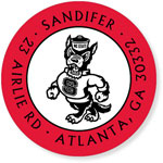 Noteworthy Collections College Address Labels - Mr. Wuf Red and Black (North Carolina State University) (CQ-NCS25)