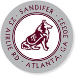 Noteworthy Collections College Address Labels - Aggies Gray/Maroon (Texas A&M University) (CQ-TAM10)