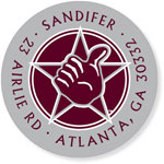 Noteworthy Collections College Address Labels - Gig Em Aggies Gray (Texas A&M University) (CQ-TAM22)