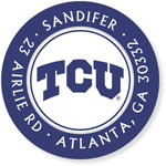 Noteworthy Collections College Address Labels - TCU Purple (Texas Christian University) (CQ-TCU01)