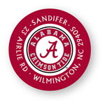 Noteworthy Collections College Address Labels - Classic Crimson Label (University of Alabama) (CQ-ALA02)