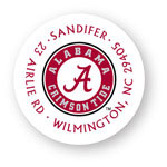 Noteworthy Collections College Address Labels - Classic White Label (University of Alabama) (CQ-ALA08)