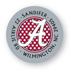 Noteworthy Collections College Address Labels - Polka Dot Crimson Label (University of Alabama) (CQ-ALA10)