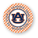 Noteworthy Collections College Address Labels - Gingham Label (Auburn University) (CQ-AUB06)