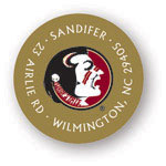 Noteworthy Collections College Address Labels - Seminole Gold Label (Florida State University) (CQ-FSU07)